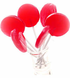 Cherry Lollipops